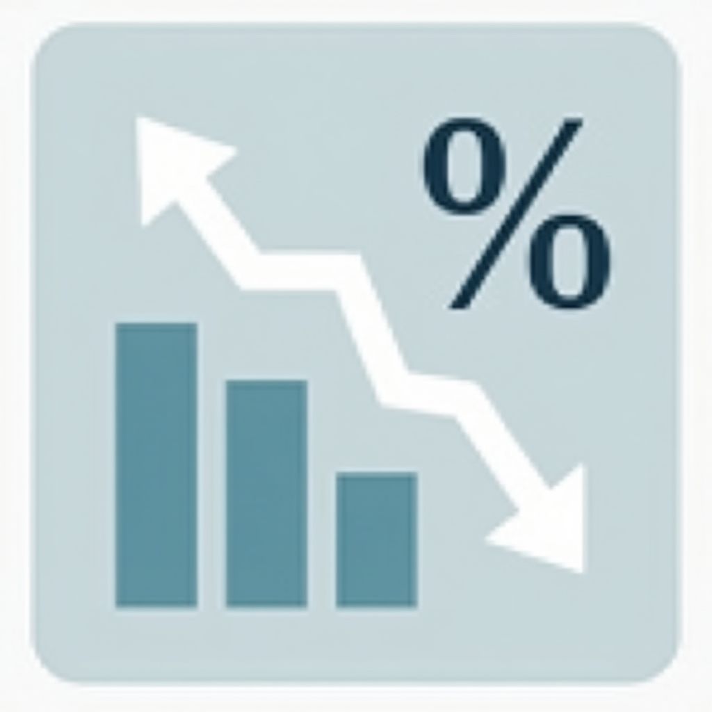 Icono de reducción de costos financieros